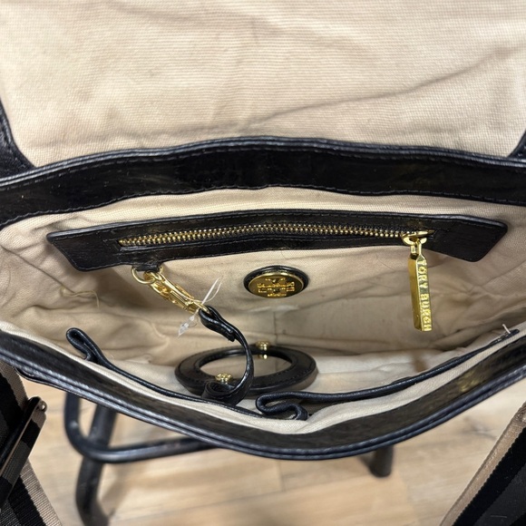 Tory Burch Screwhead Black Crossbody Bag with Mixed Metal Hardware - Picture 6 of 11